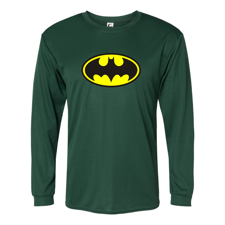 Men’s DC Comics Batman-  Polyester Long Sleeve T-Shirt