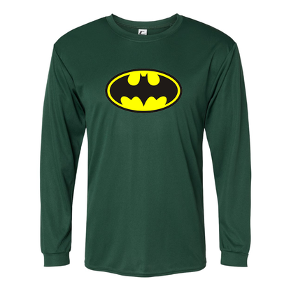 Men’s DC Comics Batman- C2 Sport - Polyester Long Sleeve T-Shirt - 5104