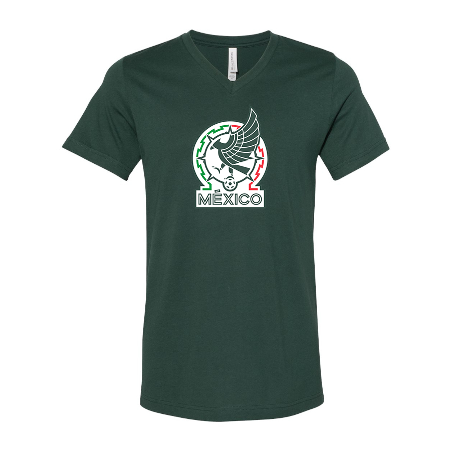 Men’s  Mexico Soccer  - BELLA + CANVAS - Jersey V-Neck Tee - 3005