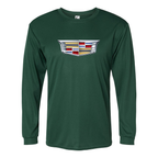 Men's Cadillac Car -  Polyester Long Sleeve T-Shirt
