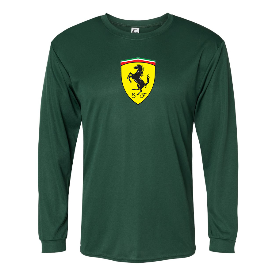 Men’s  Ferrari Motorsport Car - C2 Sport - Performance Long Sleeve T-Shirt - 5104