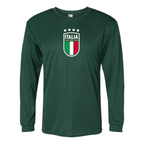 Men’s Italy National Soccer Team  - C2 Sport - Performance Long Sleeve T-Shirt - 5104