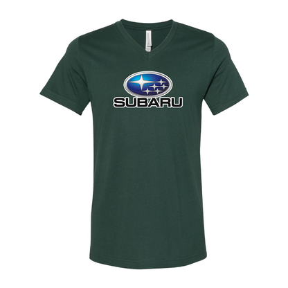 Men’s Subaru Car - BELLA + CANVAS - Jersey V-Neck Tee - 3005