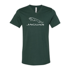 Men’s Jaguar Car Symbol - BELLA + CANVAS - Jersey V-Neck Tee - 3005