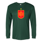 Men’s Spain Red Logo National Soccer Team - C2 Sport - Performance Long Sleeve T-Shirt - 5104