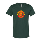 Men’s  Manchester United Soccer - BELLA + CANVAS - Jersey V-Neck Tee - 3005