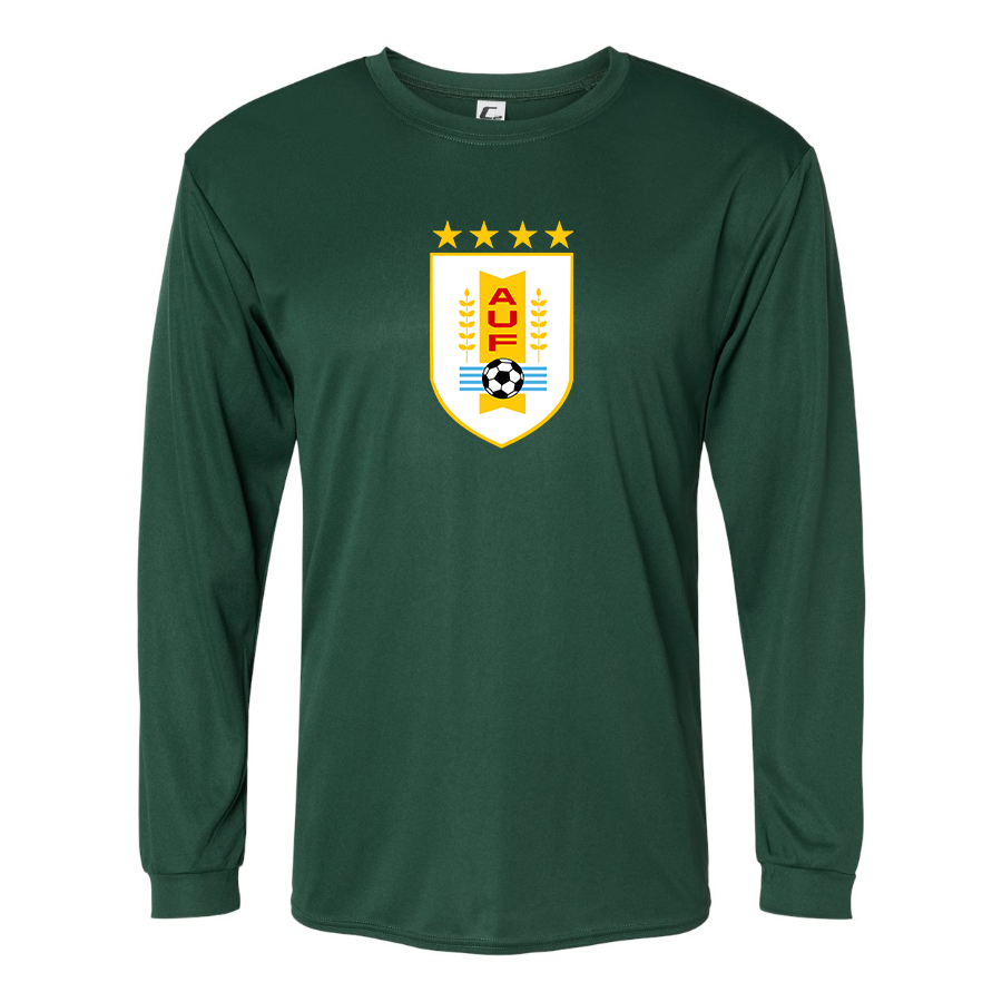 Men’s Uruguay National Soccer Team  - C2 Sport - Performance Long Sleeve T-Shirt - 5104