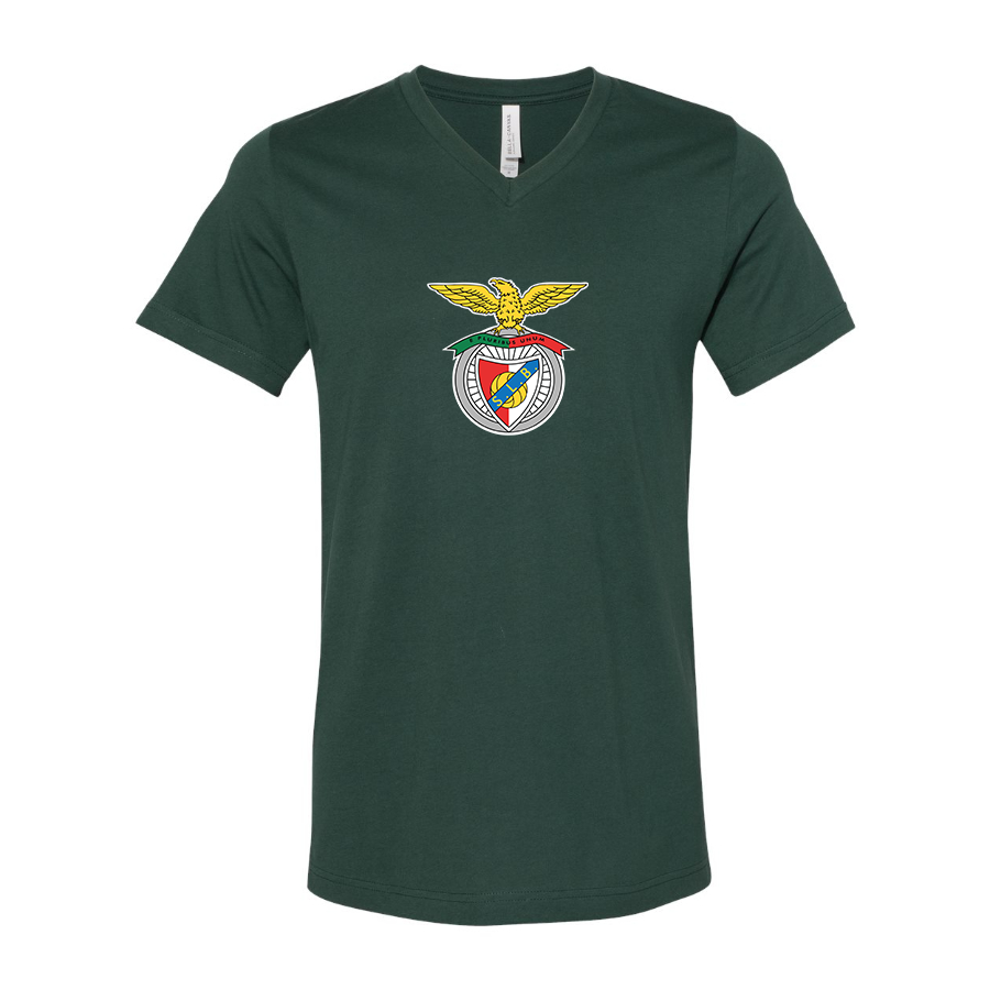 Men’s SL Benfica FC - BELLA + CANVAS - Jersey V-Neck Tee - 3005