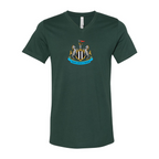 Men’s Newcastle United FC - BELLA + CANVAS - Jersey V-Neck Tee - 3005