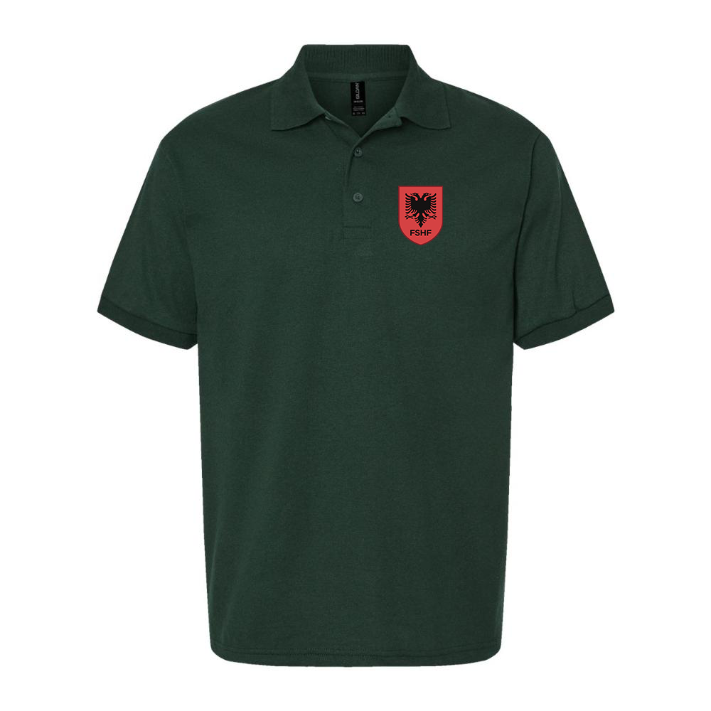 Men's Albania National Soccer Team Dry Blend Polo