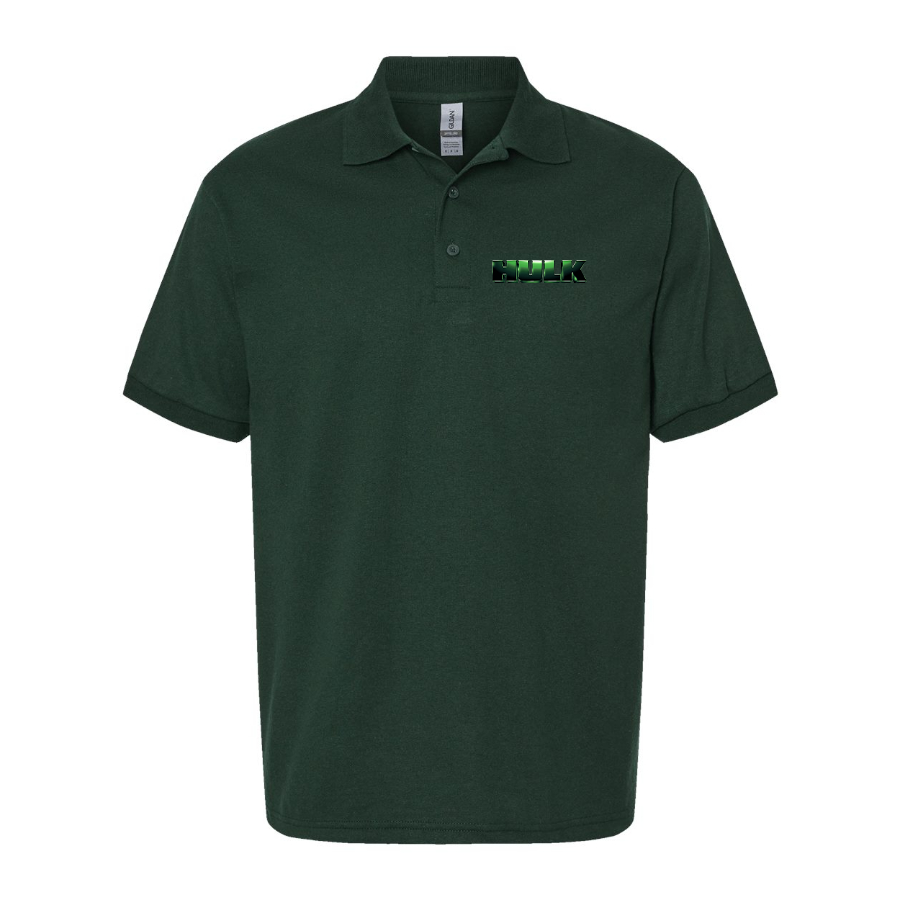 Men's The Hulk Marvel Superhero Dry Blend Polo