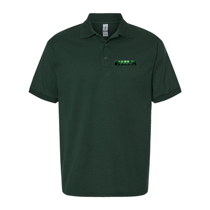 Men's The Hulk Marvel Superhero Dry Blend Polo
