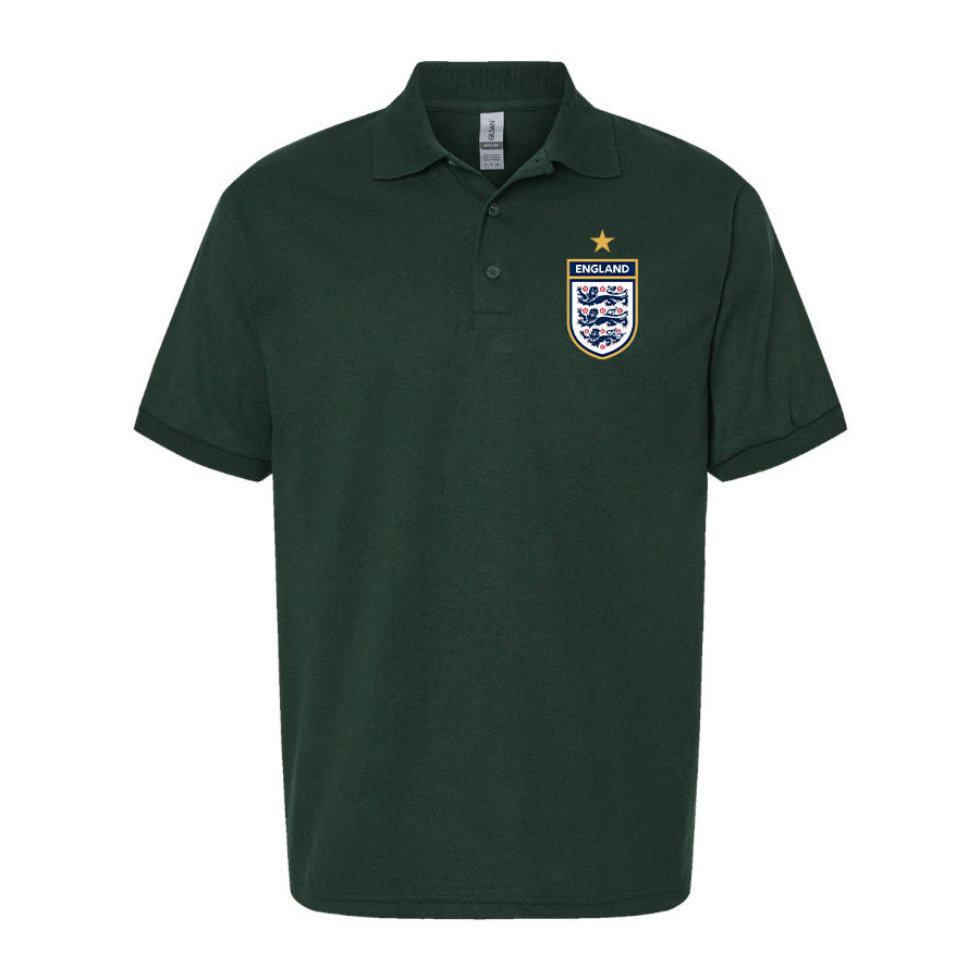 Men's England National Soccer Team Dry Blend Polo
