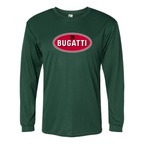Men's Bugatti Car -  Polyester Long Sleeve T-Shirt