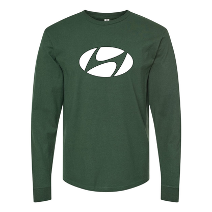 Men's Hyundai New Logo Car  Long Sleeve T-Shirt