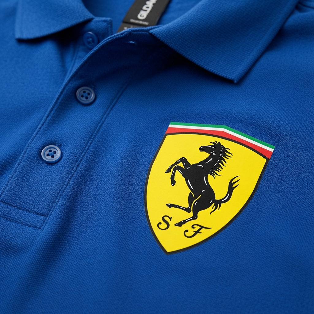 Men’s Ferrari Motorsport Car Dry Blend Polo