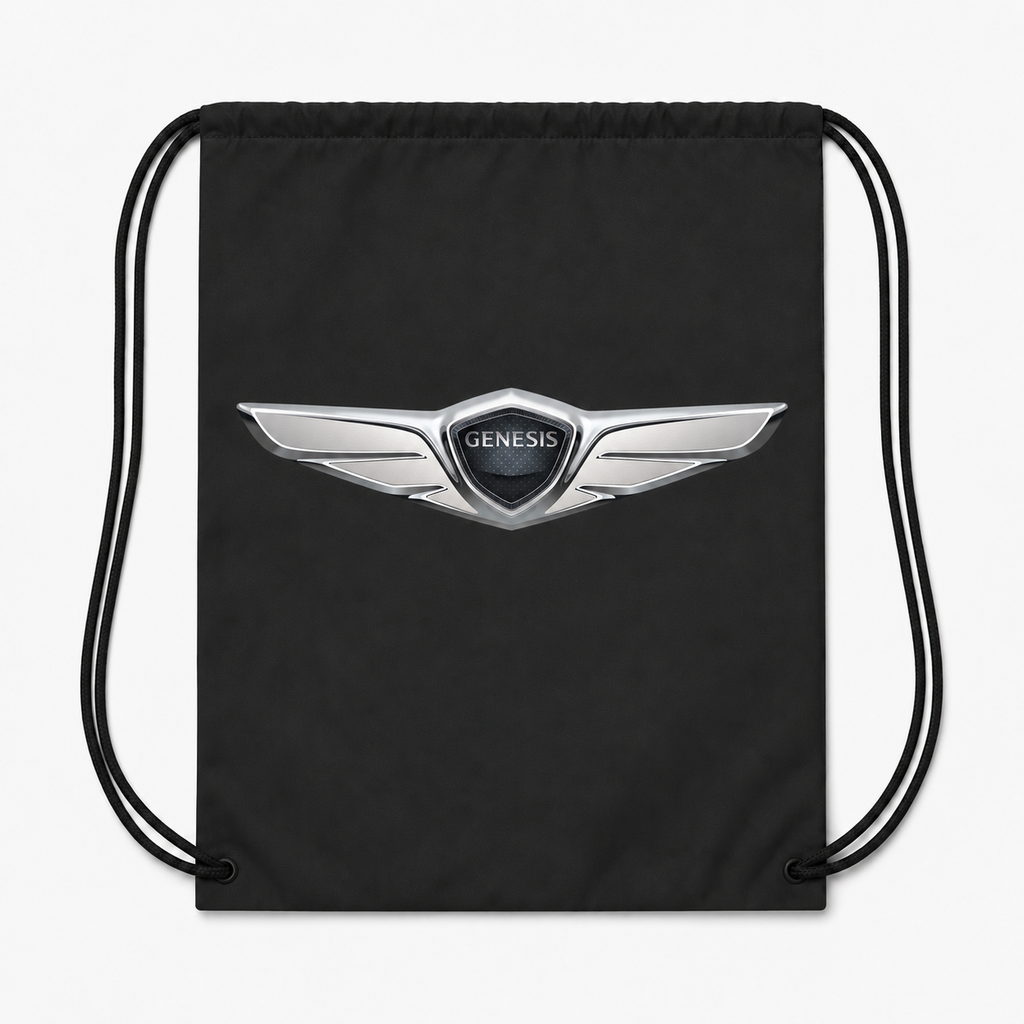 Genesis Car Drawstring Bag - Black
