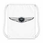 Genesis Car Drawstring Bag - White