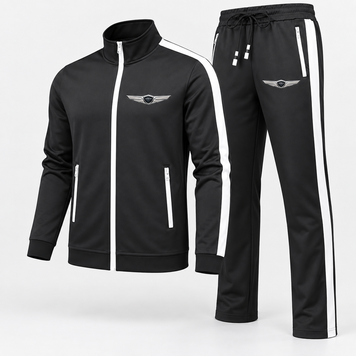 Men's Genesis Car Dri-Fit TrackSuit | Color: Black | Image 2