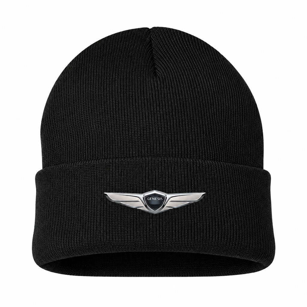 Men's Genesis Beanie Hat — Black — clean front main