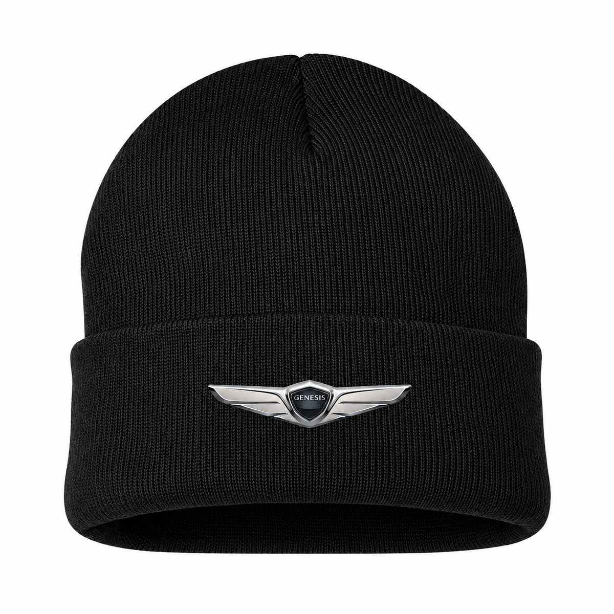 Men's Genesis Beanie Hat — Black — clean front main
