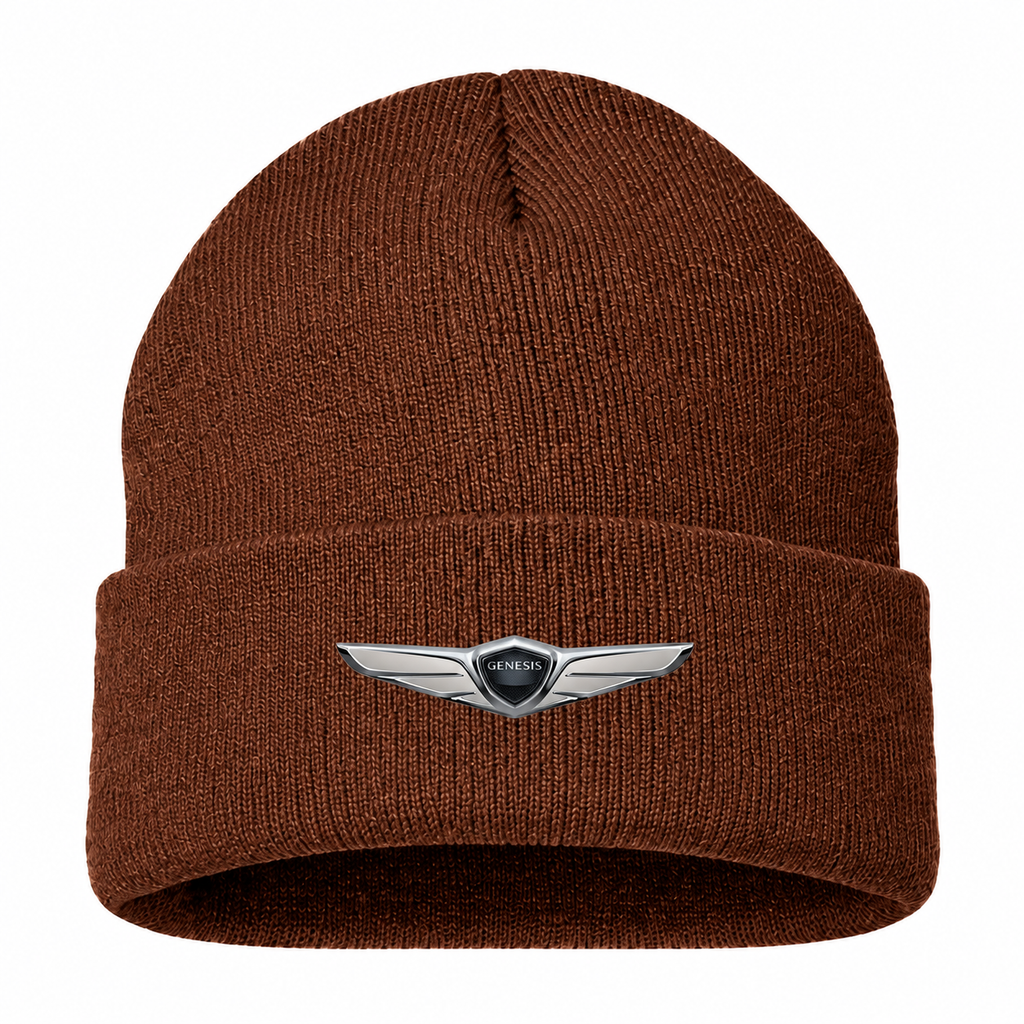 Men's Genesis Beanie Hat — Brown — clean front main