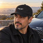Genesis Car Dad Baseball Cap Hat | Color: Black | Image 2