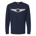 Men’s Genesis Car Cotton Long Sleeve T-Shirt - Navy