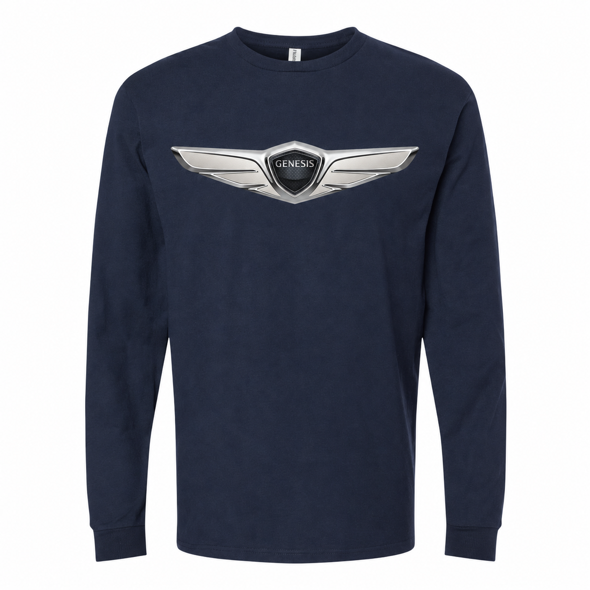 Men’s Genesis Car Cotton Long Sleeve T-Shirt - Navy