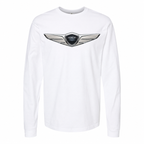 Men’s Genesis Car Cotton Long Sleeve T-Shirt - White