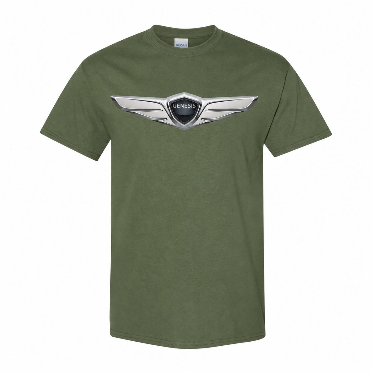Men’s Genesis Car Cotton T-Shirt - Army Green