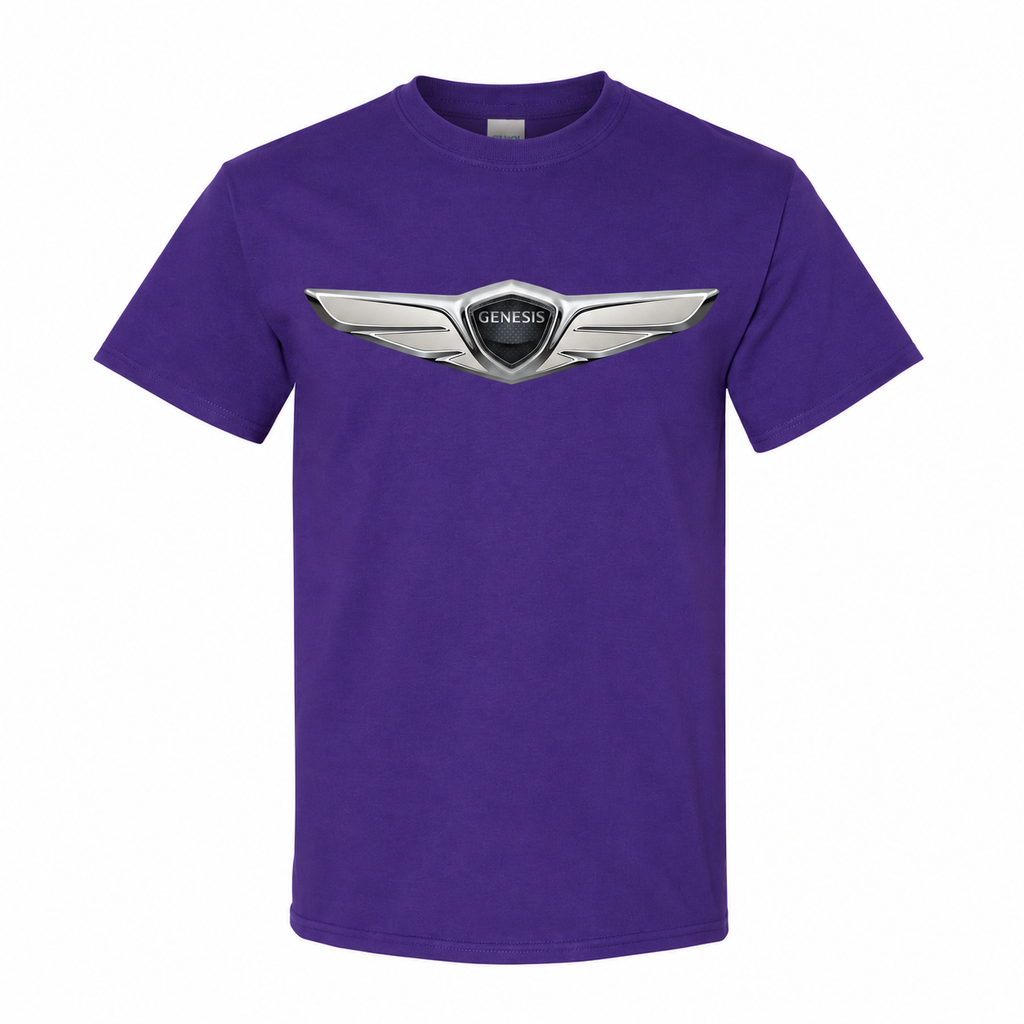 Men’s Genesis Car Cotton T-Shirt - Purple