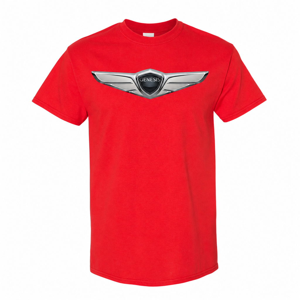 Men’s Genesis Car Cotton T-Shirt - Red
