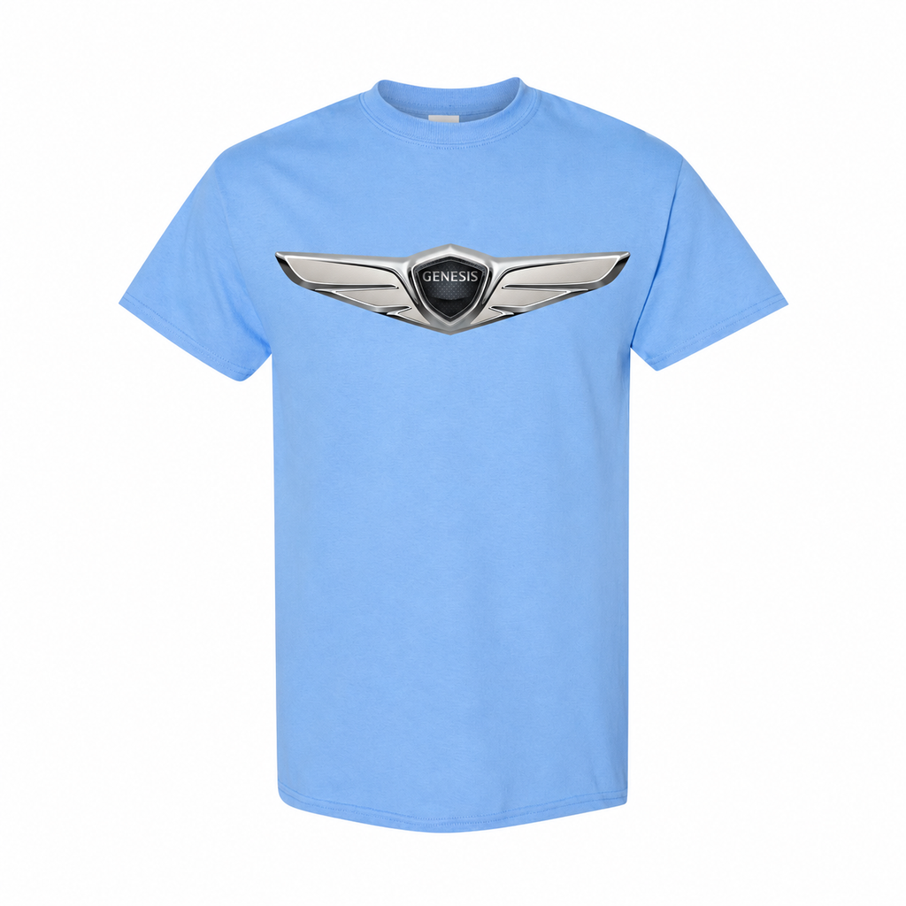 Men’s Genesis Car Cotton T-Shirt - SkyBlue