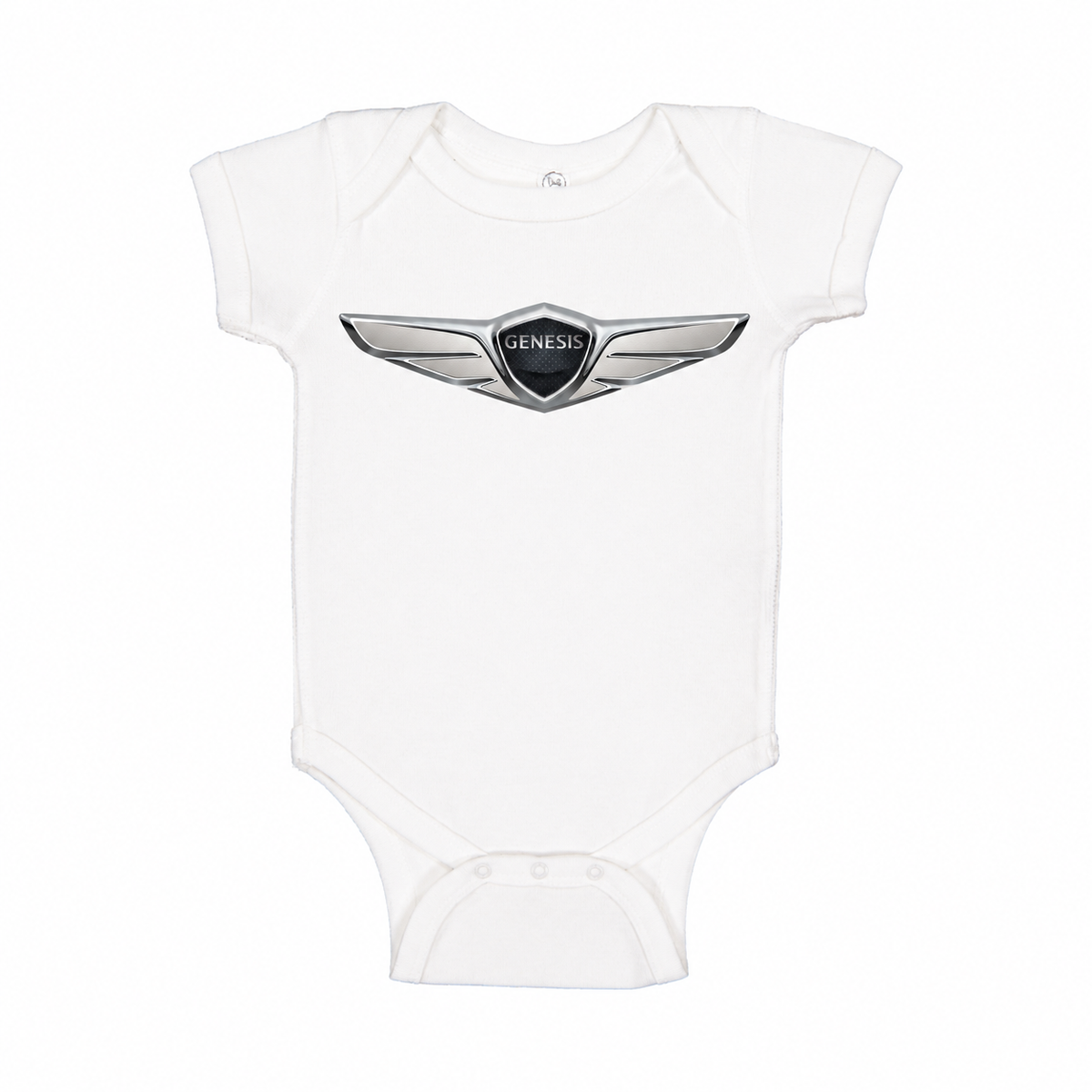 Genesis Car Baby Romper Onesie - White