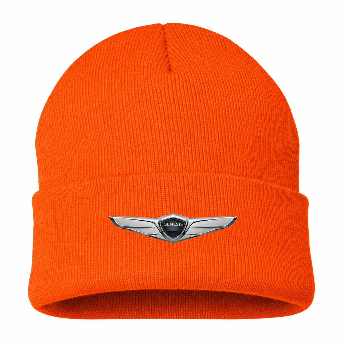 Men's Genesis Beanie Hat — Orange — clean front main