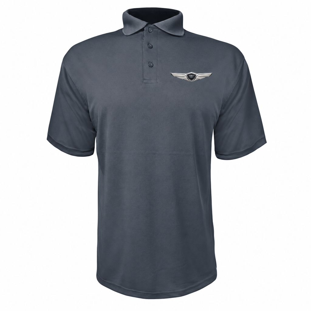 Men’s Genesis Car Polyester Polo - Charcoal