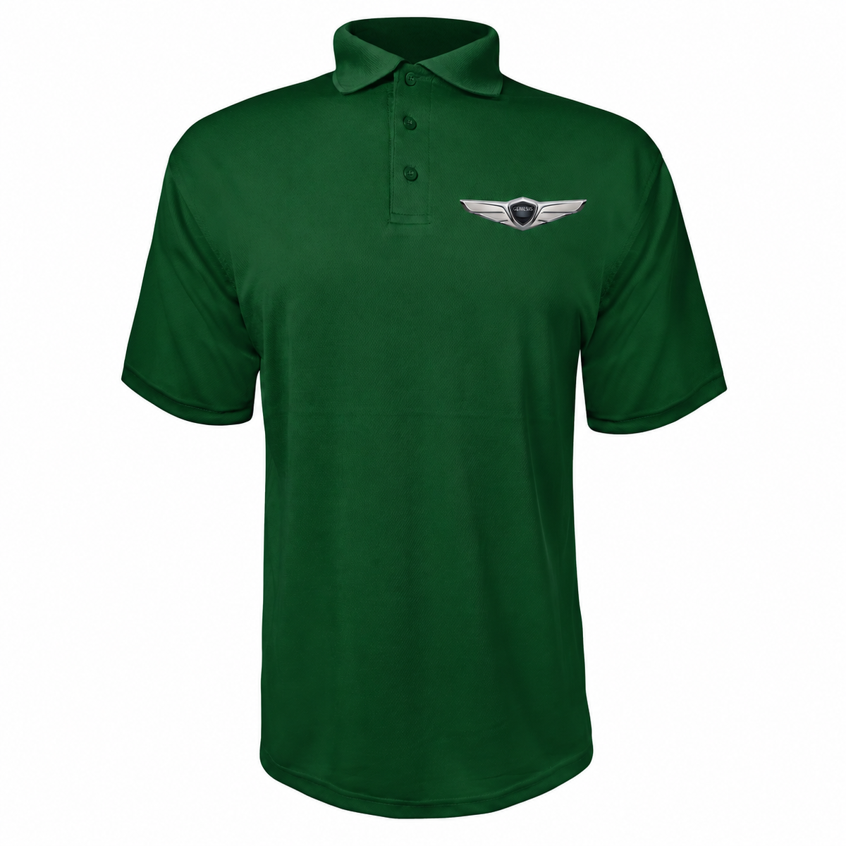 Men’s Genesis Car Polyester Polo - Forest Green