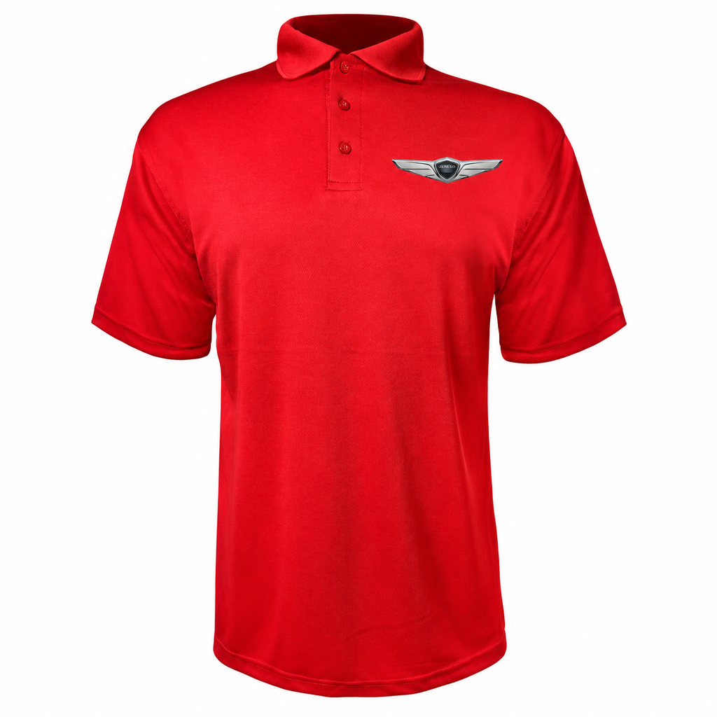 Men’s Genesis Car Polyester Polo - Red