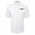 Men’s Genesis Car Polyester Polo - White