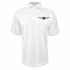 Men’s Genesis Car Polyester Polo - White