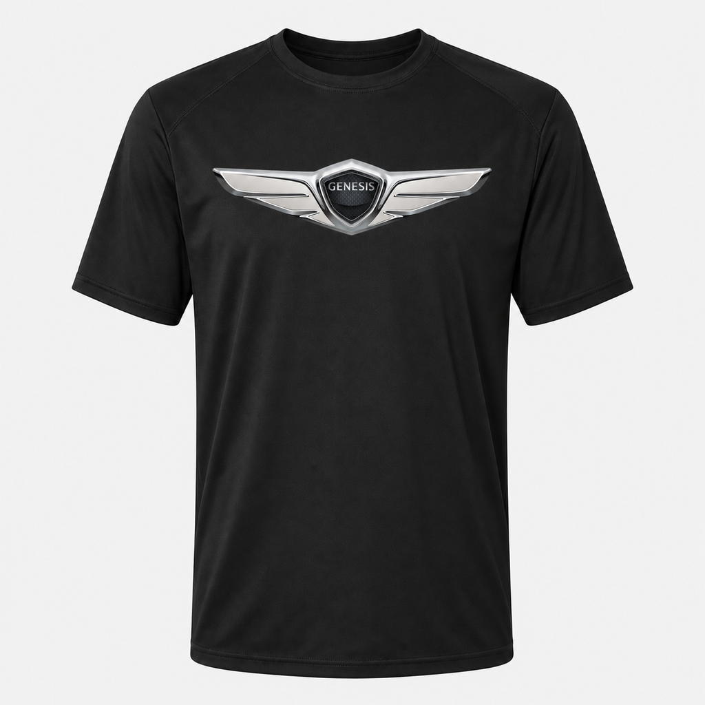 Men’s Genesis Car Polyester T-Shirt - Black