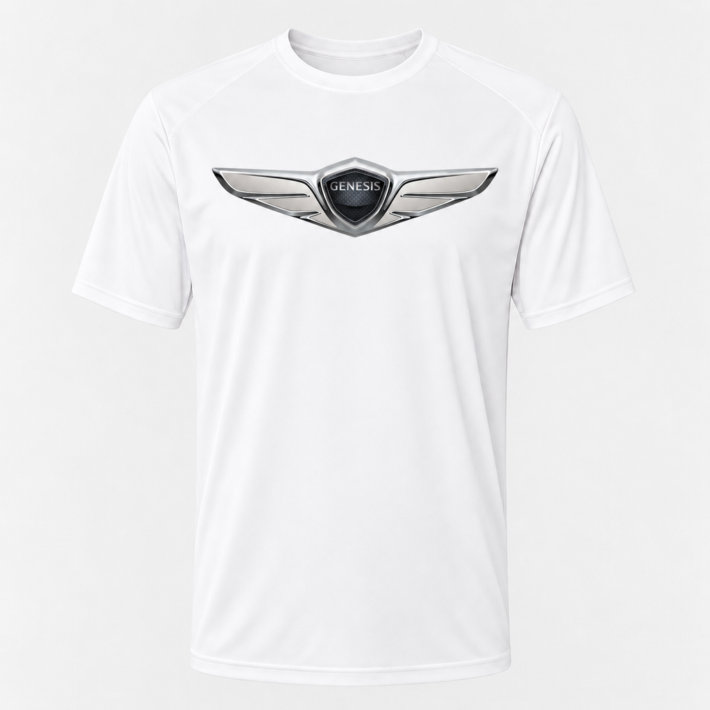 Men’s Genesis Car Polyester T-Shirt - White