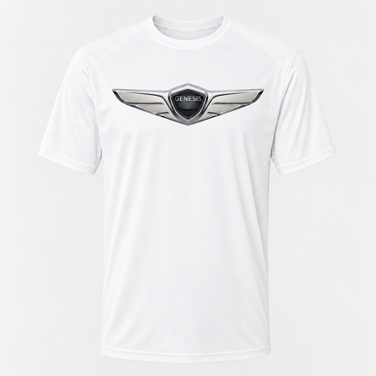 Men’s Genesis Car Polyester T-Shirt - White