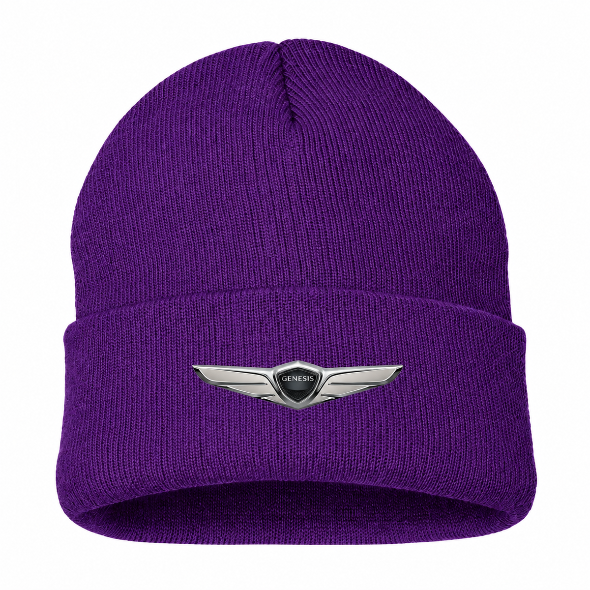 Men's Genesis Beanie Hat — Purple — clean front main