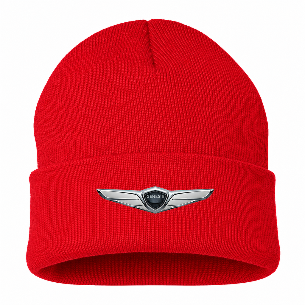 Men's Genesis Beanie Hat — Red — clean front main