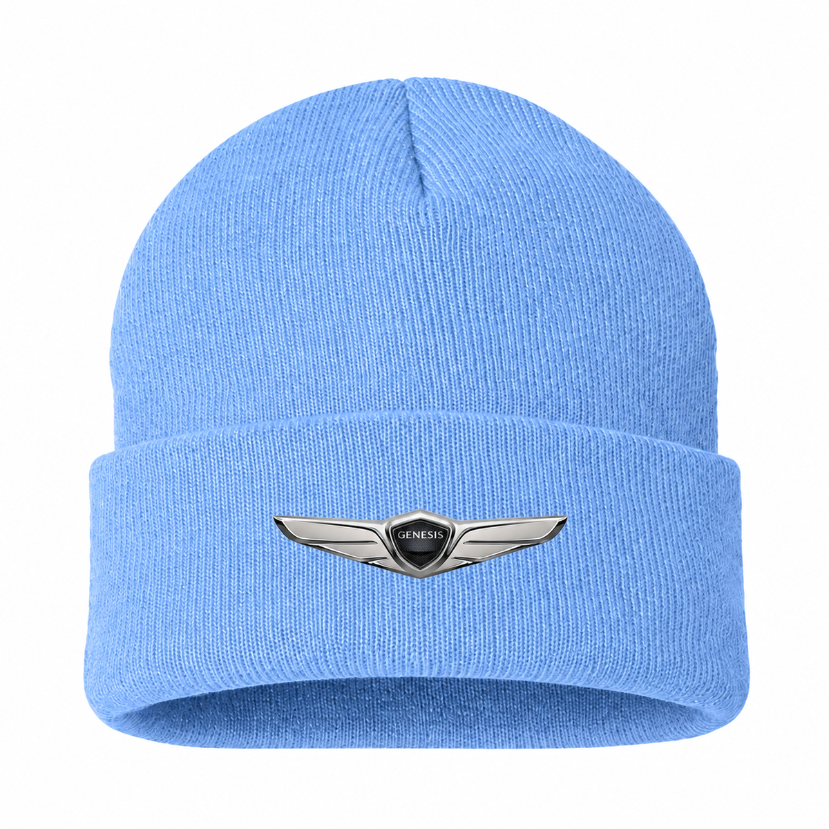 Men's Genesis Beanie Hat — Sky Blue — clean front main
