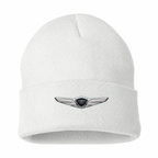 Men's Genesis Beanie Hat — White — clean front main