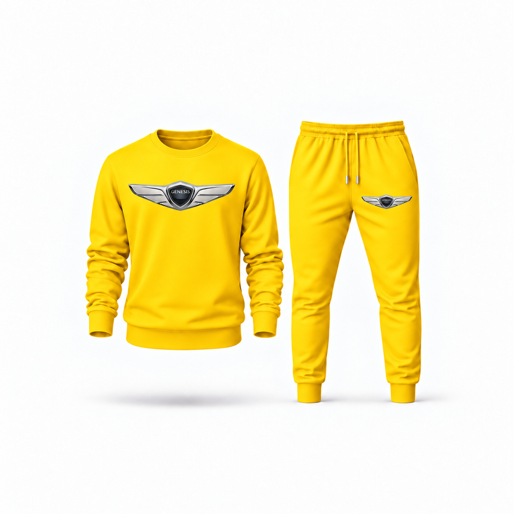 Men's Genesis Sweatshirt Joggers Set | Color: Yellow | Main