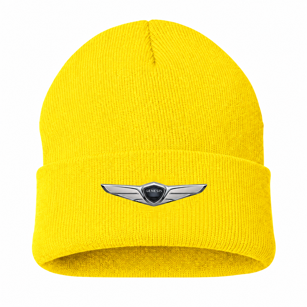 Men's Genesis Beanie Hat — Yellow — clean front main